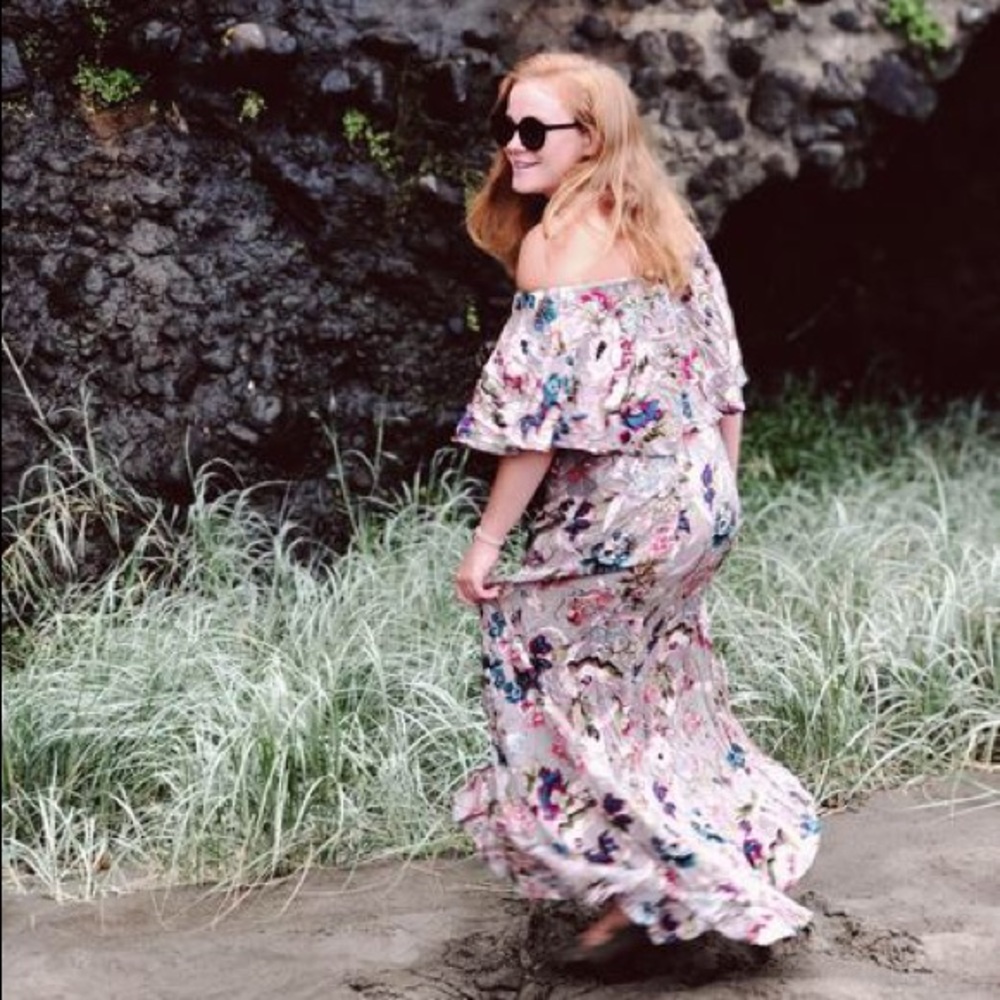 High Low Flutter Dress| Tropical Floral Print